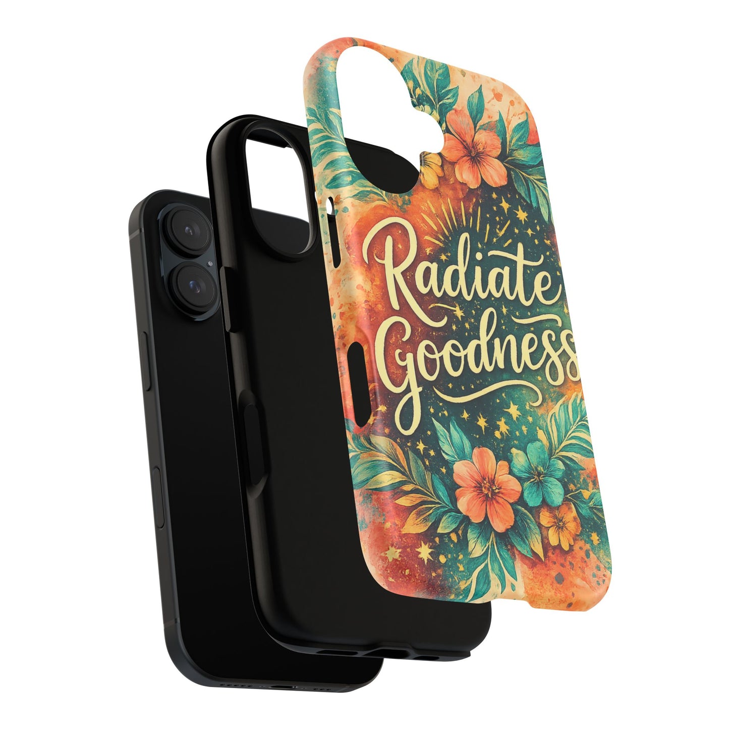 Radiate Goodness Floral Phone Case — Protective Tough Case