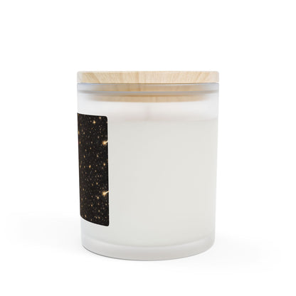 Love You to the Moon and Back Frosted Glass Candle — 11oz Romantic Night Sky Scented Candle
