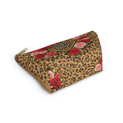 Wild at Heart Leopard Rose Accessory Pouch