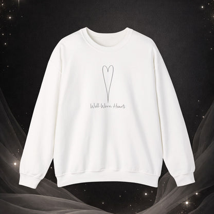 Well Worn Hearts Minimal Heart Crewneck Sweatshirt
