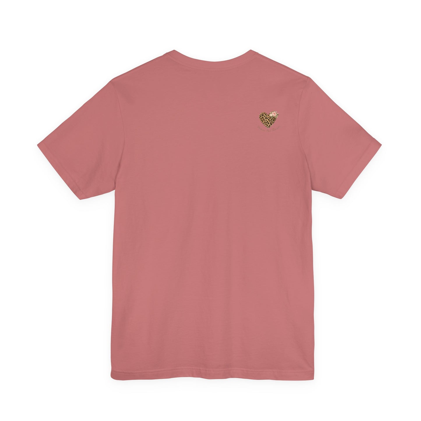 Wild at Heart Leopard Heart T-Shirt — Floral Graphic Tee