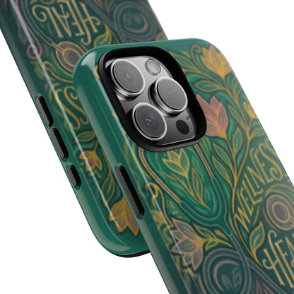 Wellness Heal Nurture & Bloom Phone Case — Floral Protective Tough Case