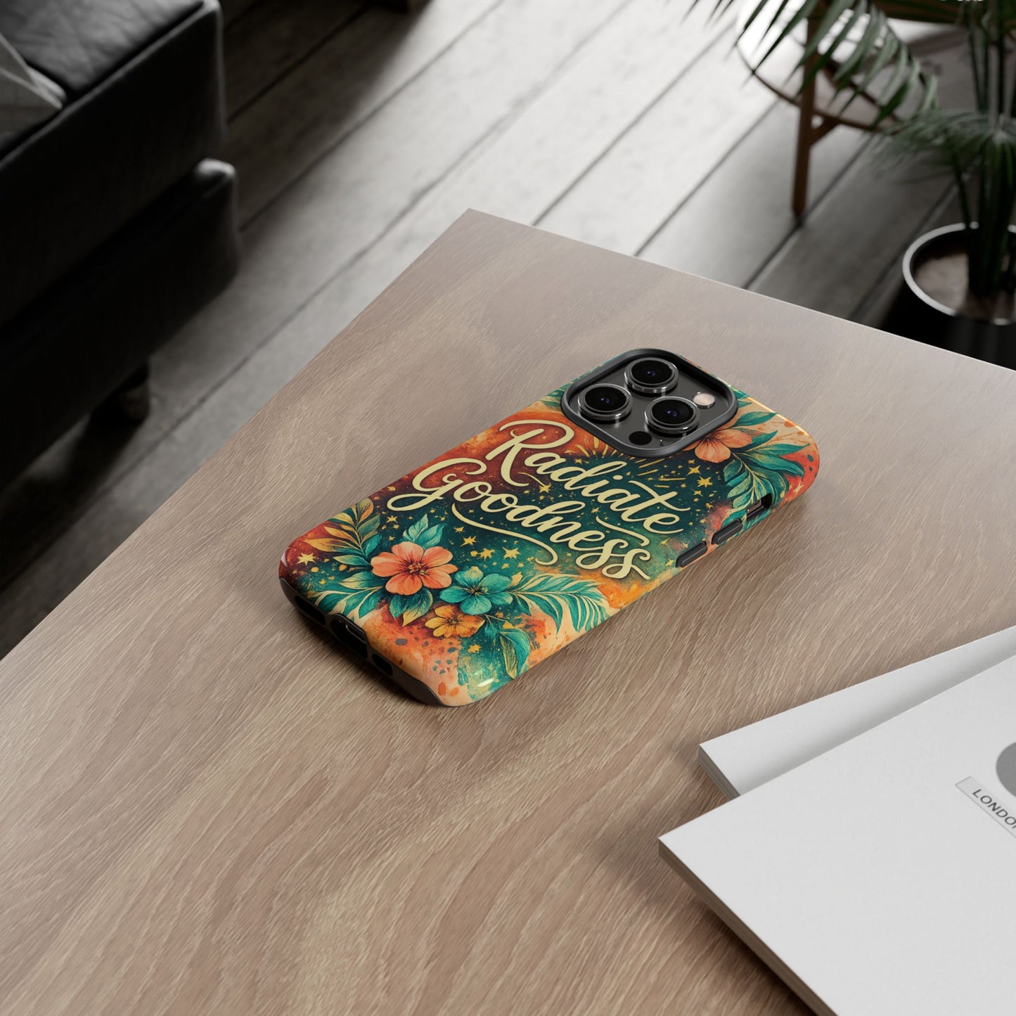 Radiate Goodness Floral Phone Case — Protective Tough Case