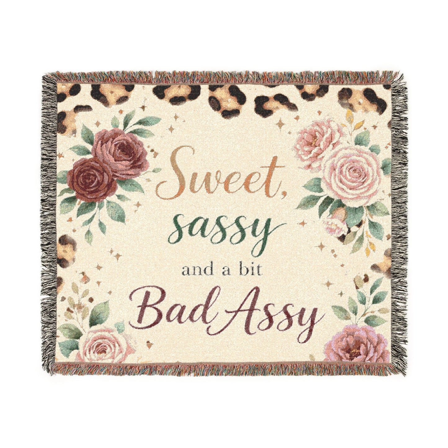 Sweet Sassy & a Bit Bad Assy Woven Blanket