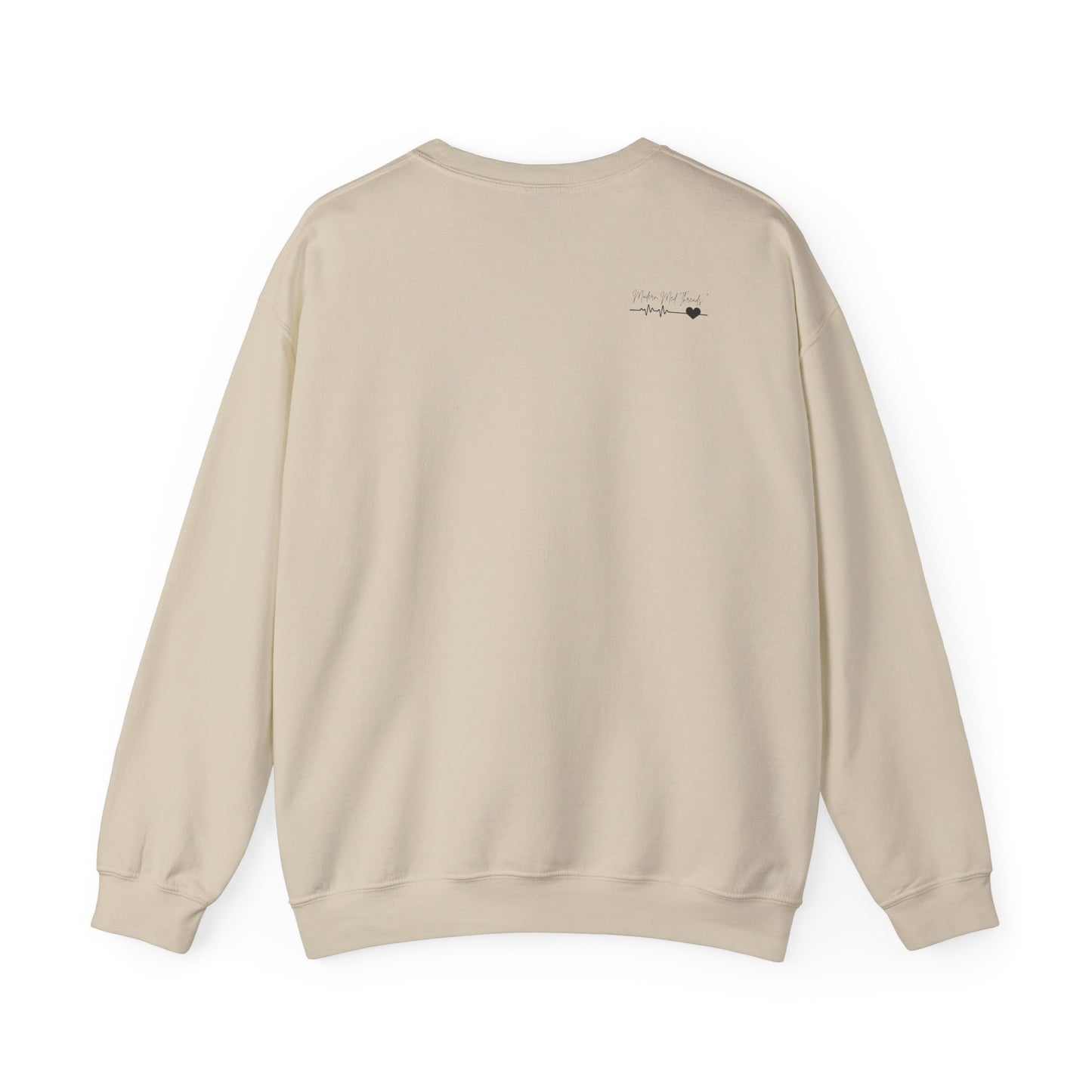 Registered Nurse Heartbeat Graphic Crewneck Sweatshirt