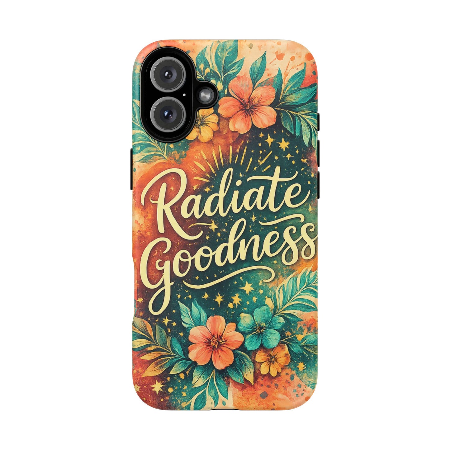 Radiate Goodness Floral Phone Case — Protective Tough Case
