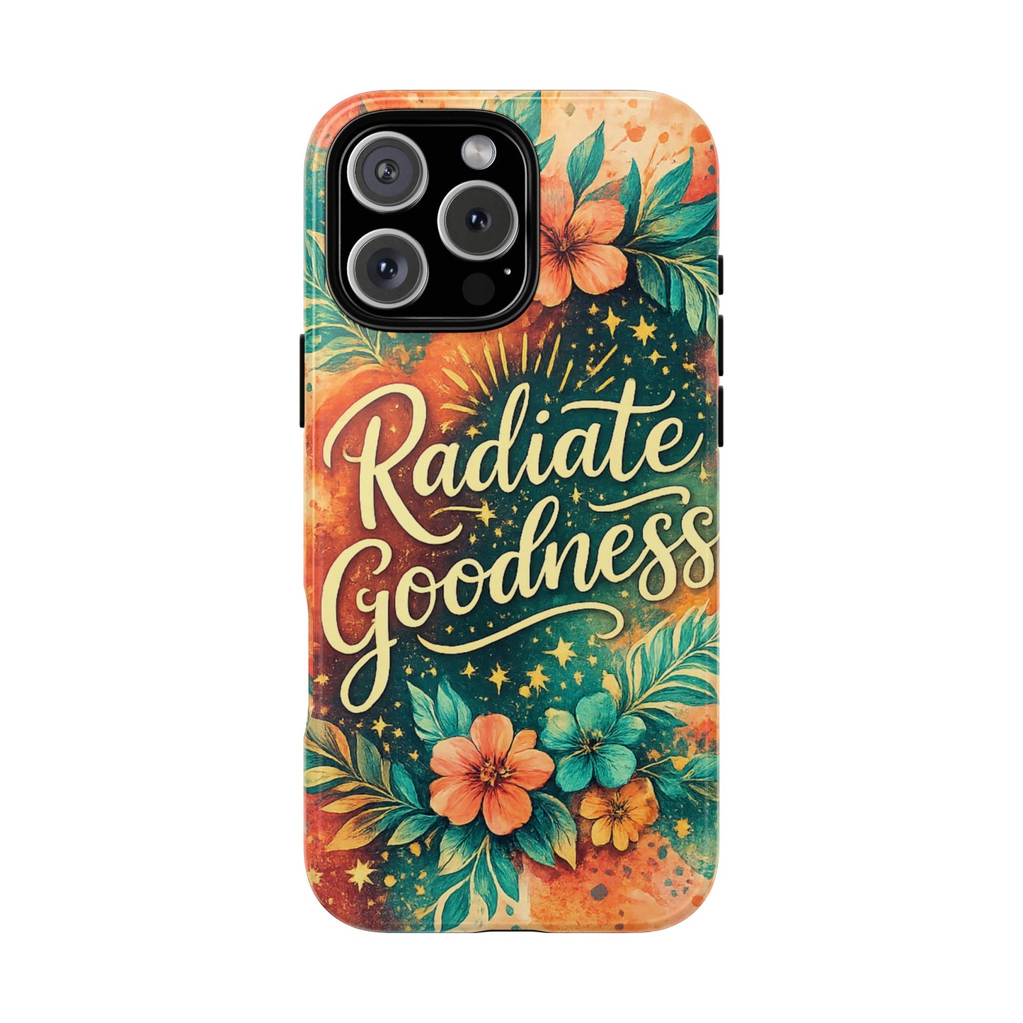 Radiate Goodness Floral Phone Case — Protective Tough Case