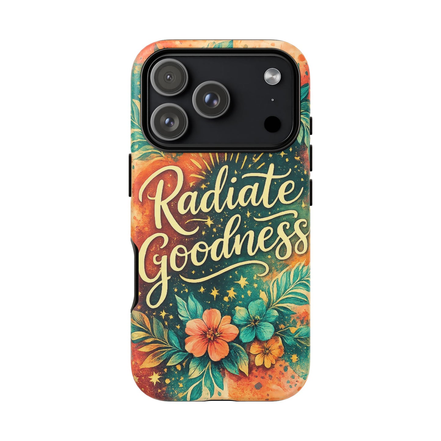 Radiate Goodness Floral Phone Case — Protective Tough Case