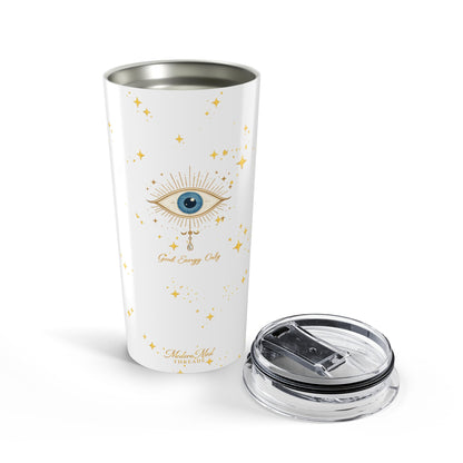 Evil Eye 20oz Tumbler – “Good Energy Only” Insulated Travel Cup
