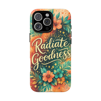 Radiate Goodness Floral Phone Case — Protective Tough Case
