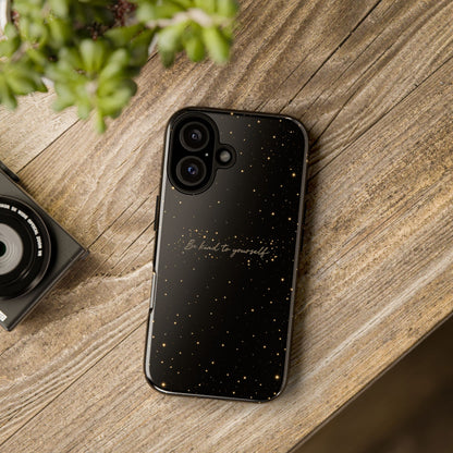 Tough Cases — 'Be Kind to Yourself' Black Speckled Protective Phone Case