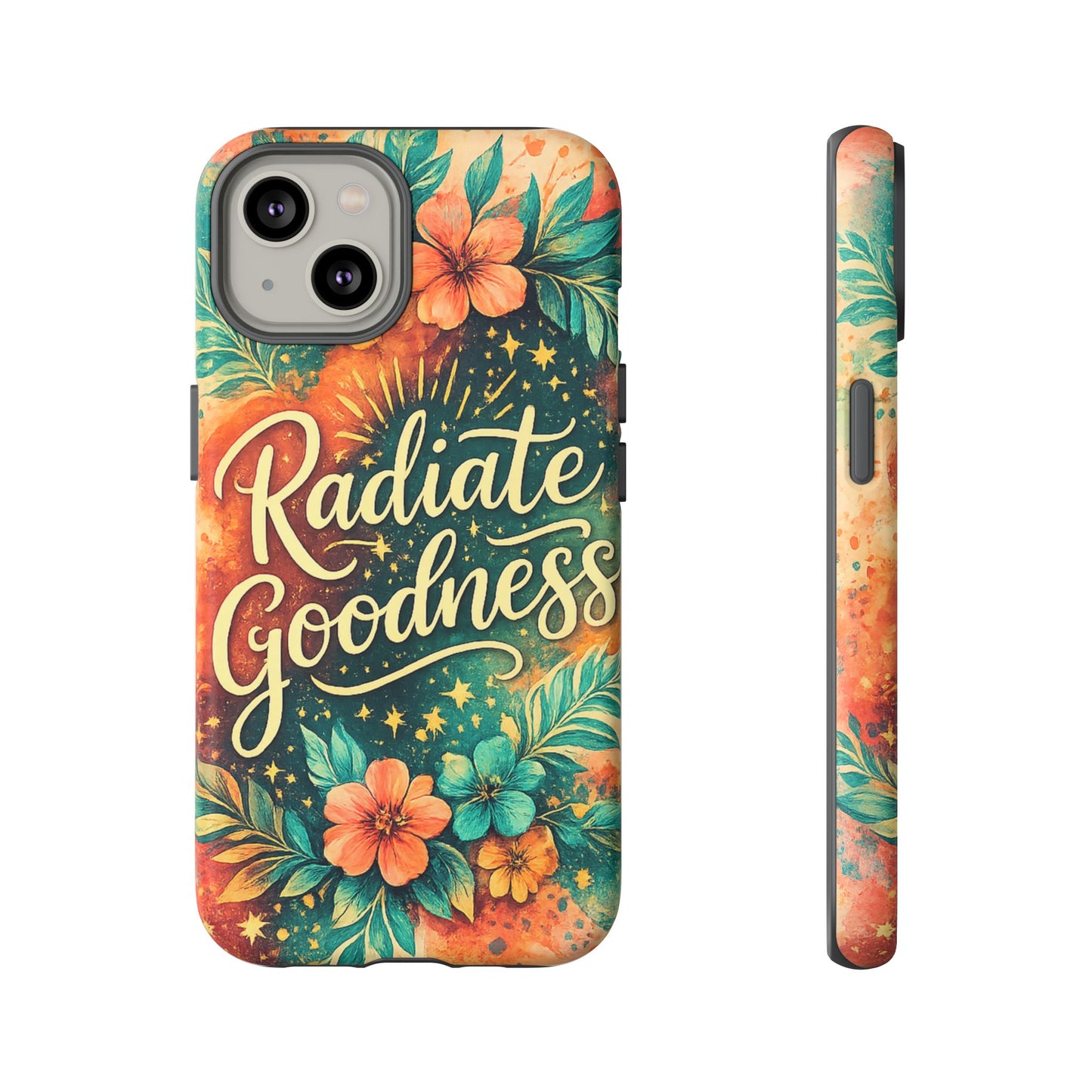 Radiate Goodness Floral Phone Case — Protective Tough Case