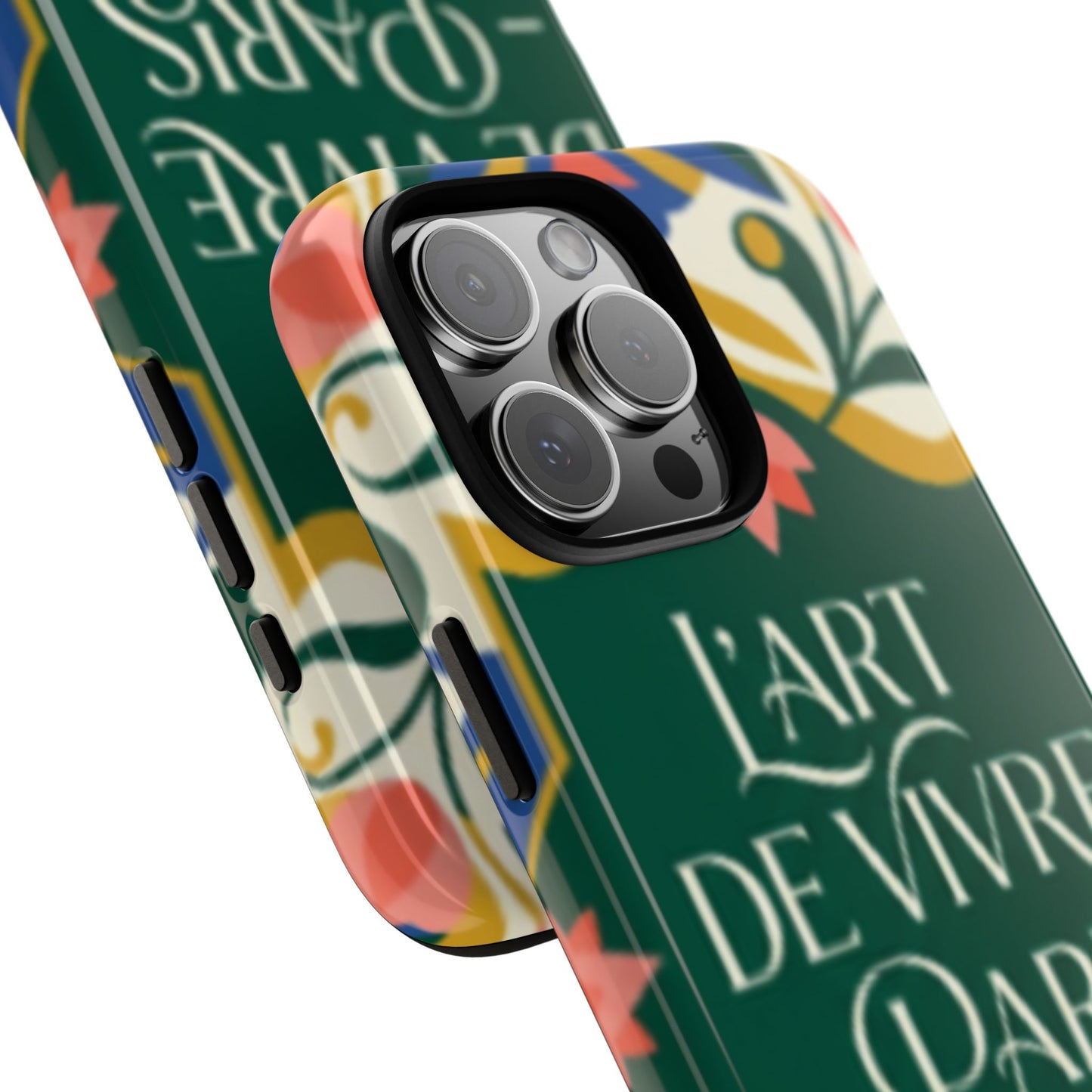 Parisian Floral Tough Phone Case — “L'Art de Vivre Paris” Protective Phone Cover