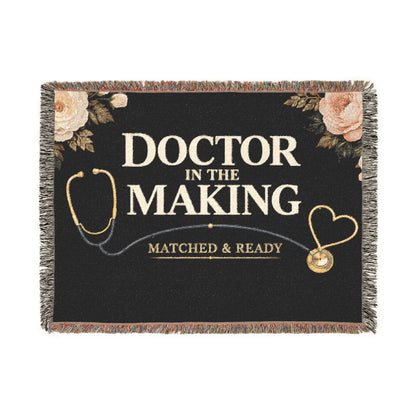 Doctor in the Making Woven Blanket – Doctor in the Making Announcement Throw