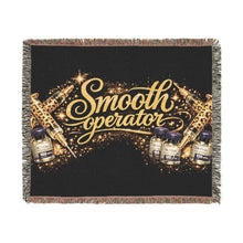 "Smooth Operator" Retro Glam Throw Blanket Woven Blanket