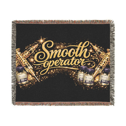 "Smooth Operator" Retro Glam Throw Blanket Woven Blanket