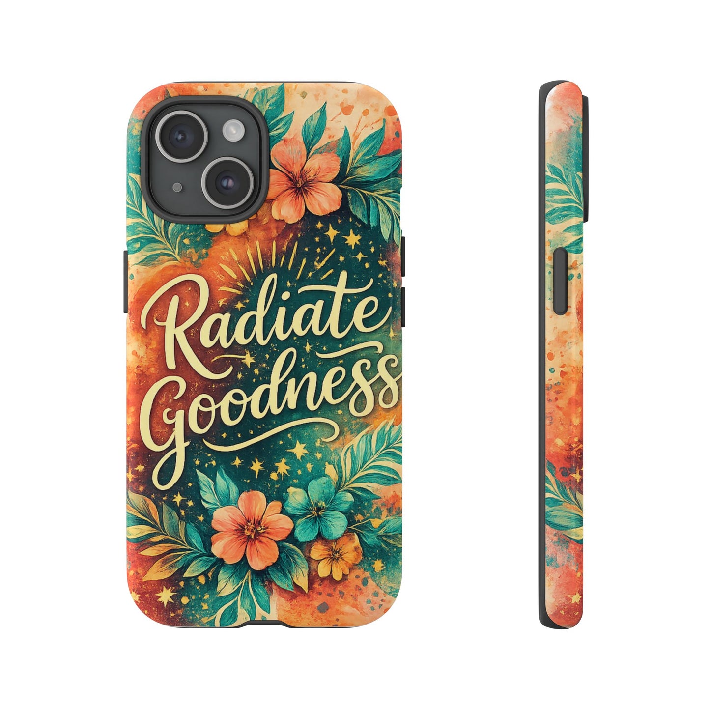 Radiate Goodness Floral Phone Case — Protective Tough Case