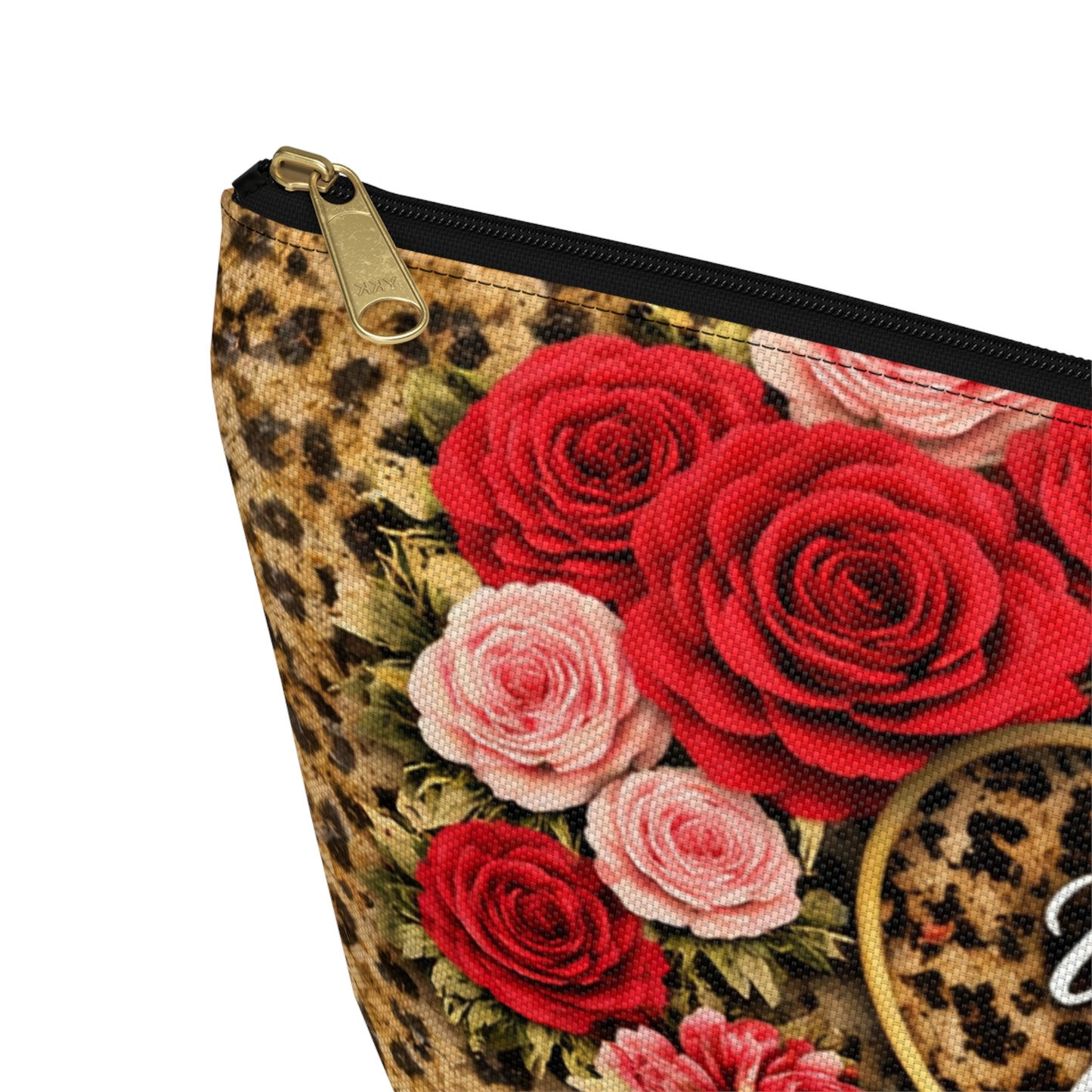 Wild at Heart Leopard Rose Accessory Pouch