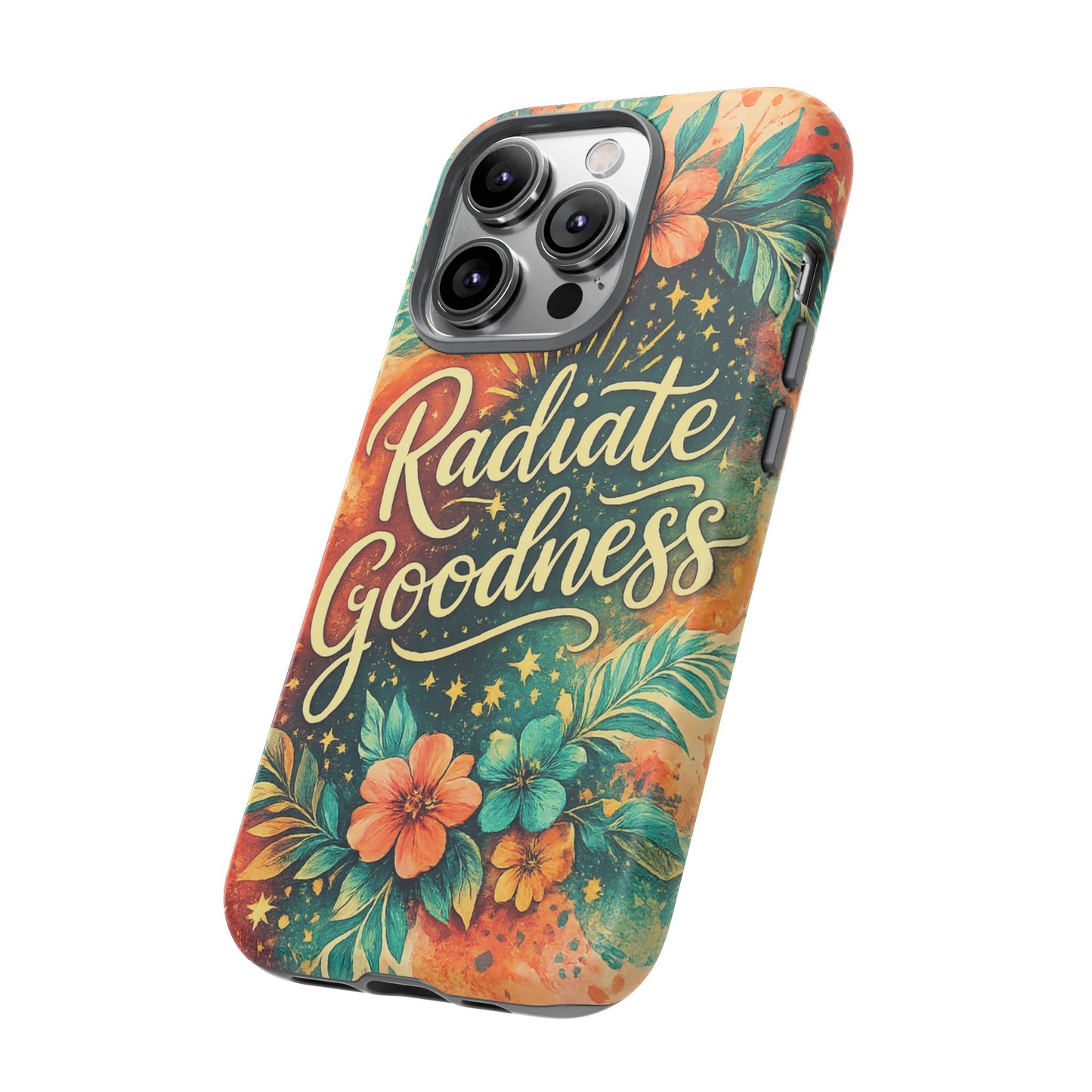 Radiate Goodness Floral Phone Case — Protective Tough Case