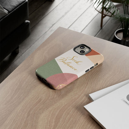 Seek Balance Phone Case — Abstract Geometric Tough Case