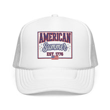 American Summer Trucker Hat — "American Summer EST. 1776" Patriotic Foam Cap