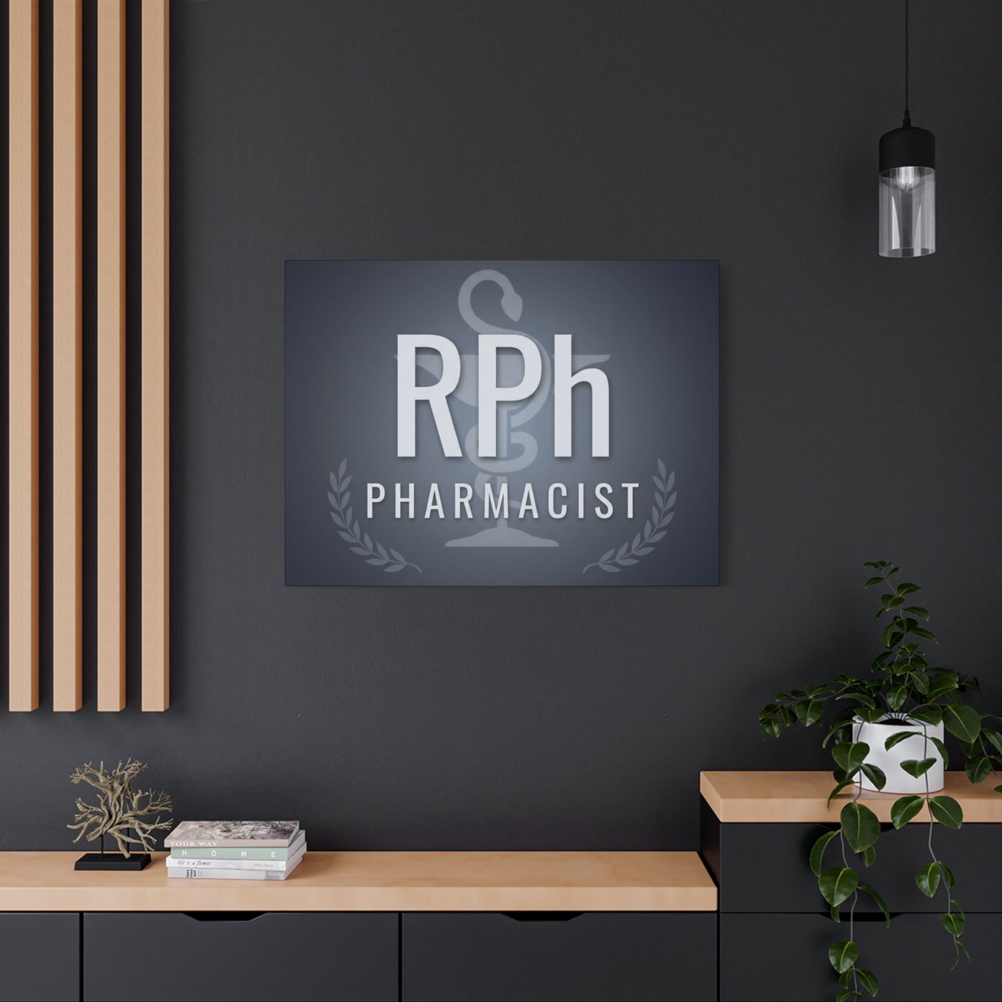RPh Pharmacist Matte Canvas Wall Art – Stretched 1.25"