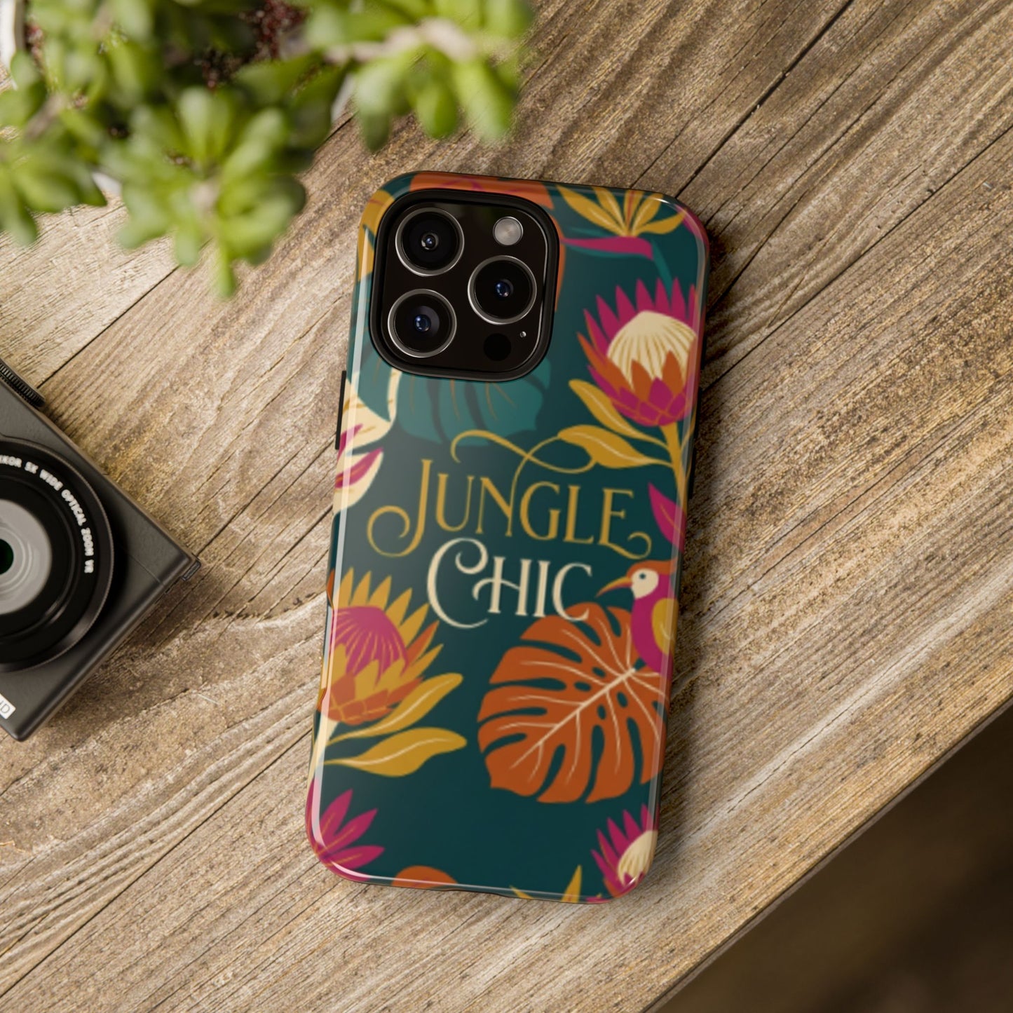 Jungle Chic Phone Case – Tropical Floral Protective Cover