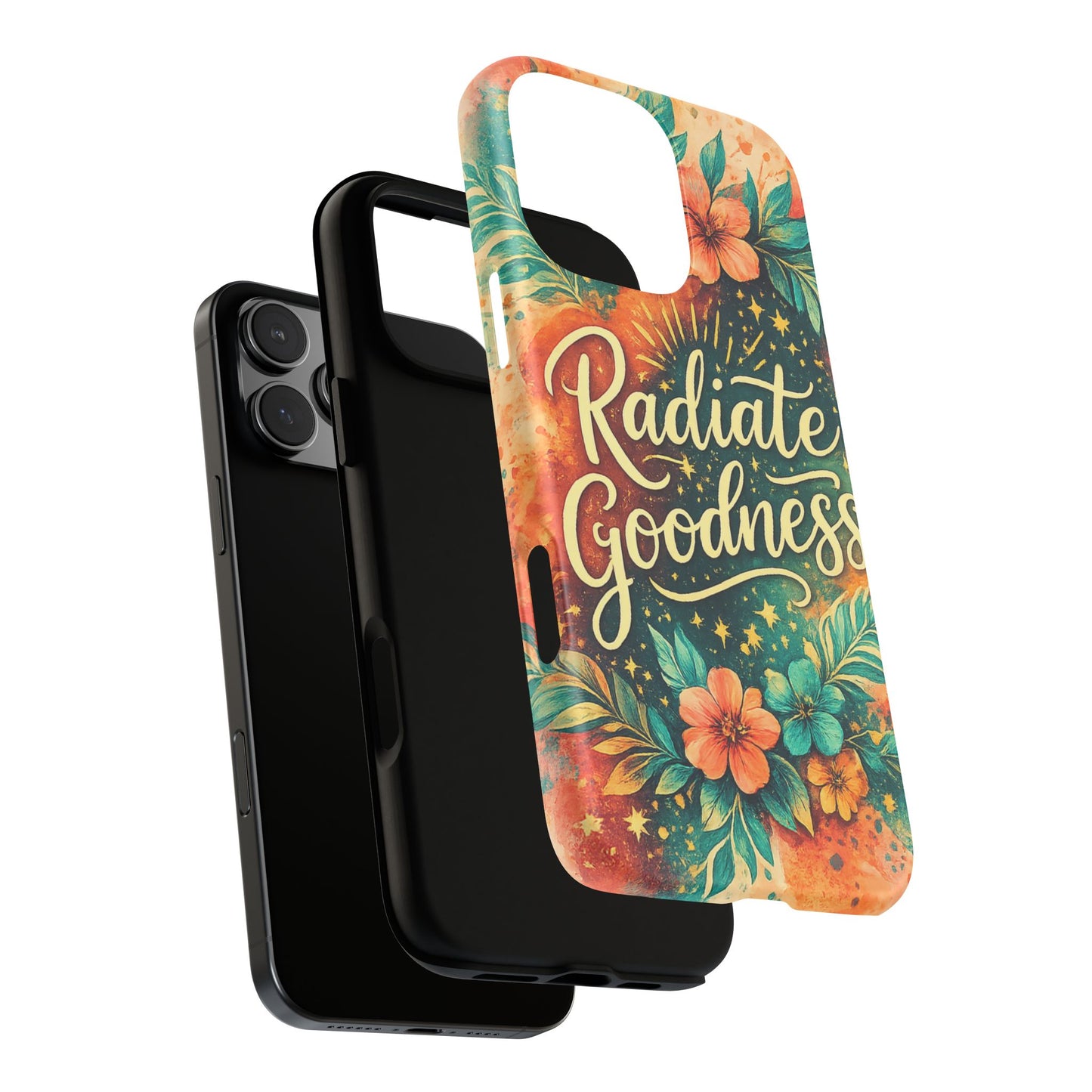 Radiate Goodness Floral Phone Case — Protective Tough Case