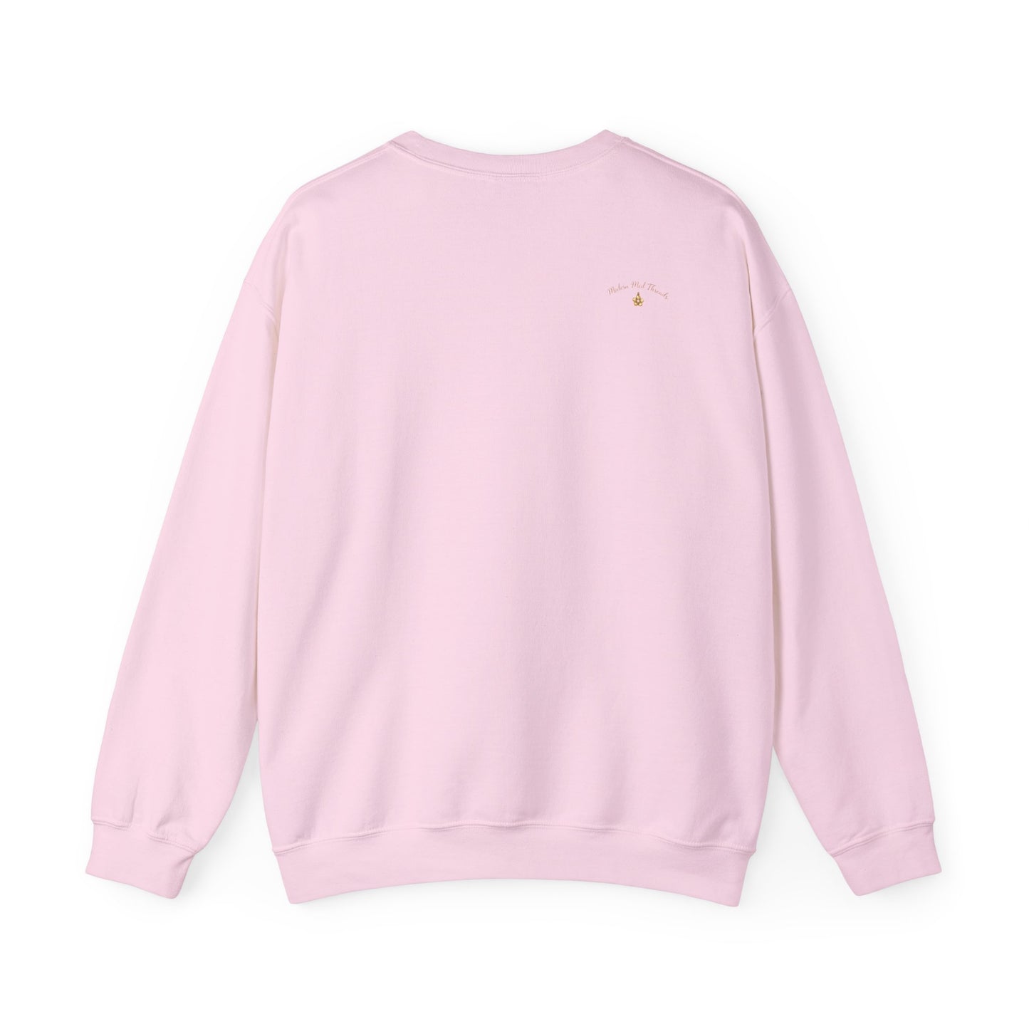 Dachshund Floral Crewneck Sweatshirt — "Pretty, Powerful, and a Dachshund"
