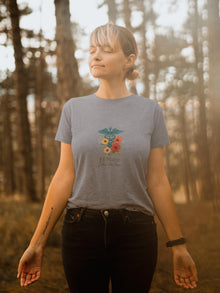 Floral ER Nurse T-Shirt, Unisex Healthcare Apparel