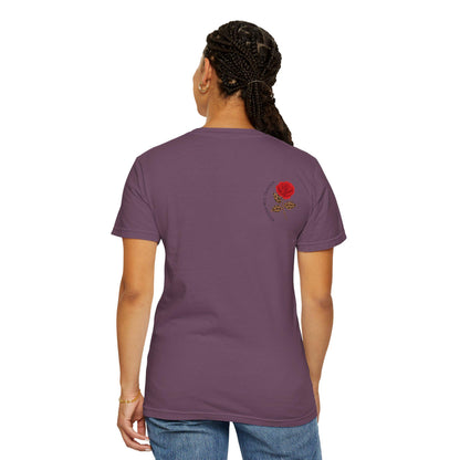 Floral Silhouette Garment-Dyed T-Shirt, The Beauty Within Quote