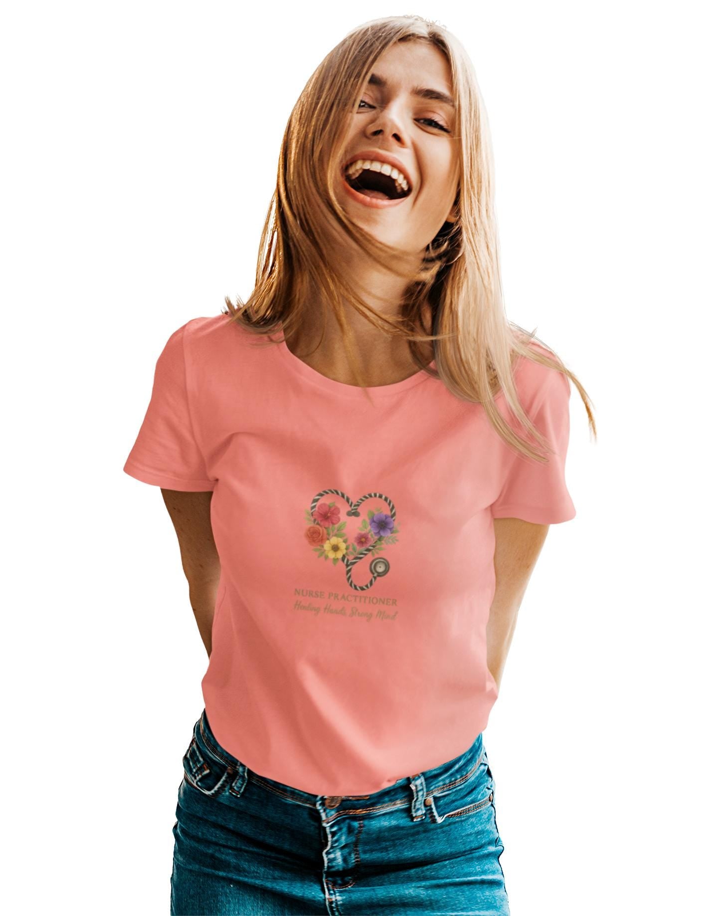 Nurse Practitioner T-shirt, Zebra Print Floral Stethoscope, Unisex Cotton Top
