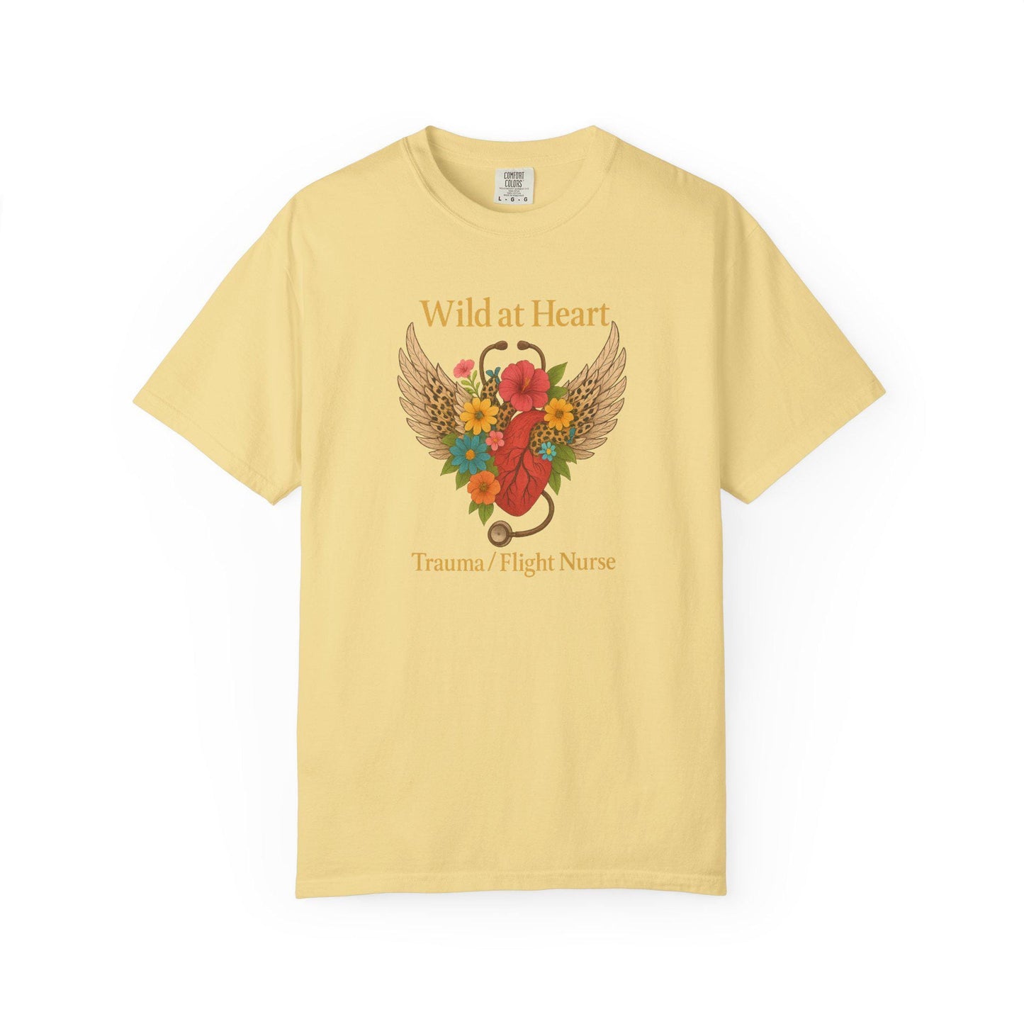 Flight Trauma Nurse T-Shirt, Wild at Heart, Aviation RN Gift