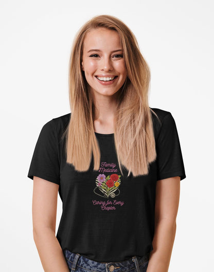 Floral Heart Family Medicine T-Shirt: Graphic Unisex Tee