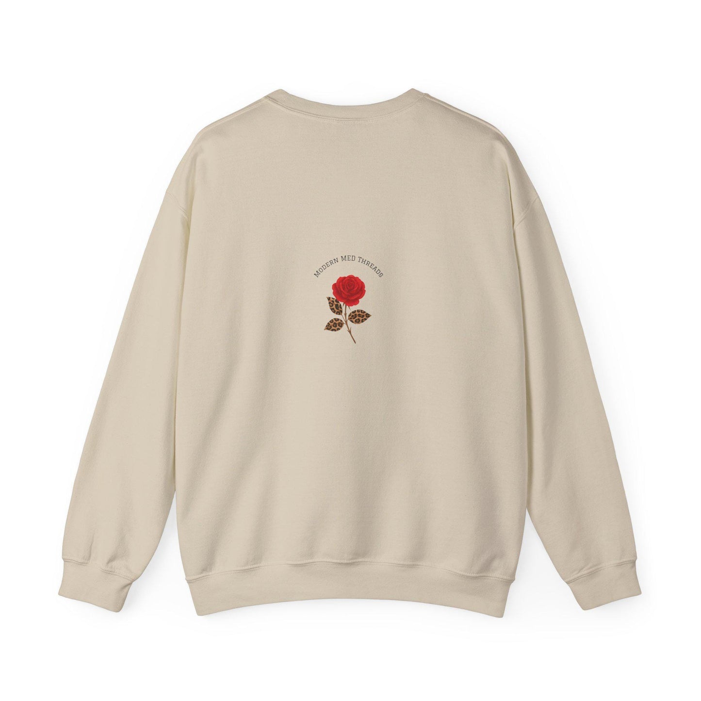 Floral Initial Crewneck Sweatshirt, Personalized Gift