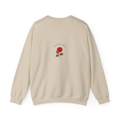Floral Initial Crewneck Sweatshirt, Personalized Gift