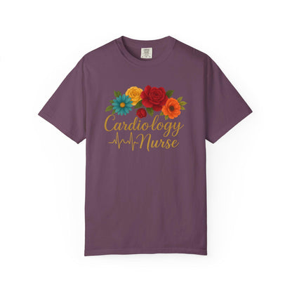 Cardiology Nurse Floral T-Shirt, RN Gift