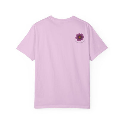 Hand-Painted Floral T-Shirt, Boho Nature Design, Eco-Friendly