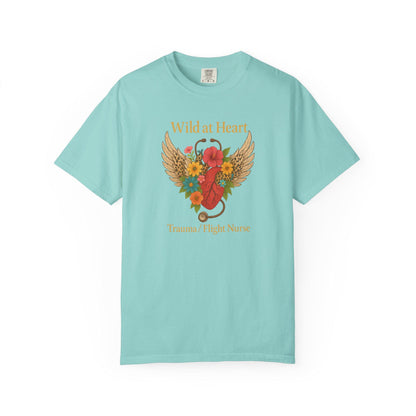Flight Trauma Nurse T-Shirt, Wild at Heart, Aviation RN Gift
