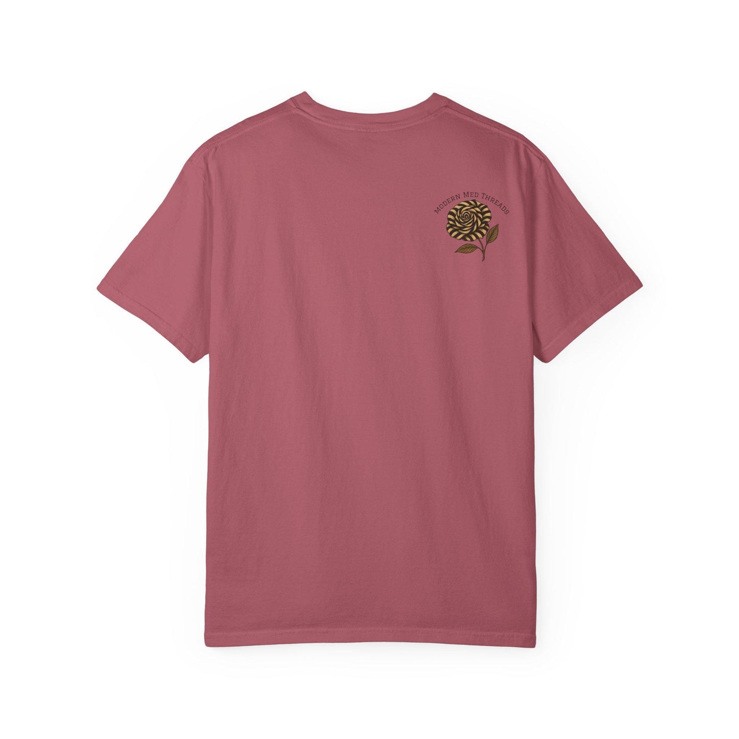 Garment-Dyed T-Shirt, Orthopedics Floral Design, Medical Gift