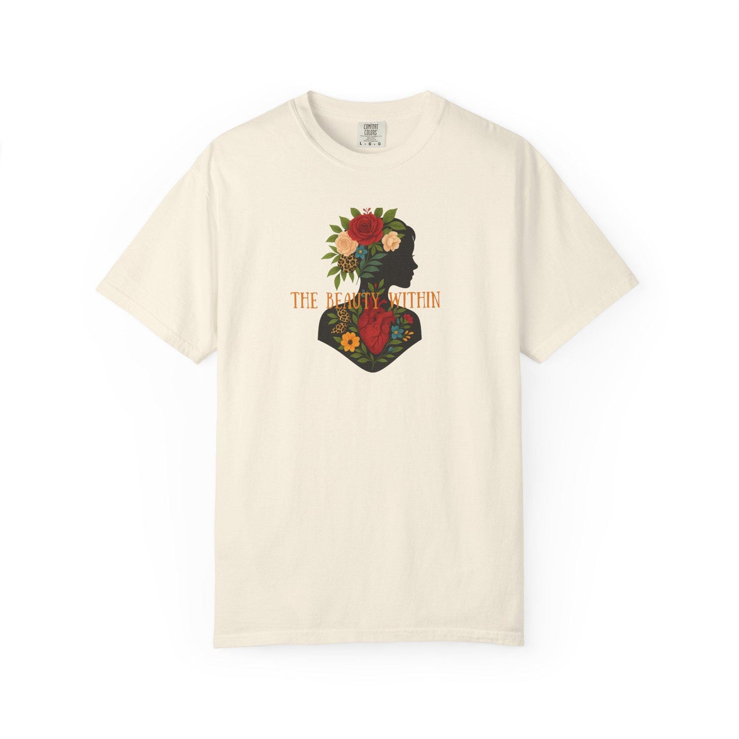 Floral Silhouette Graphic T-Shirt, Unisex Fashion Tee