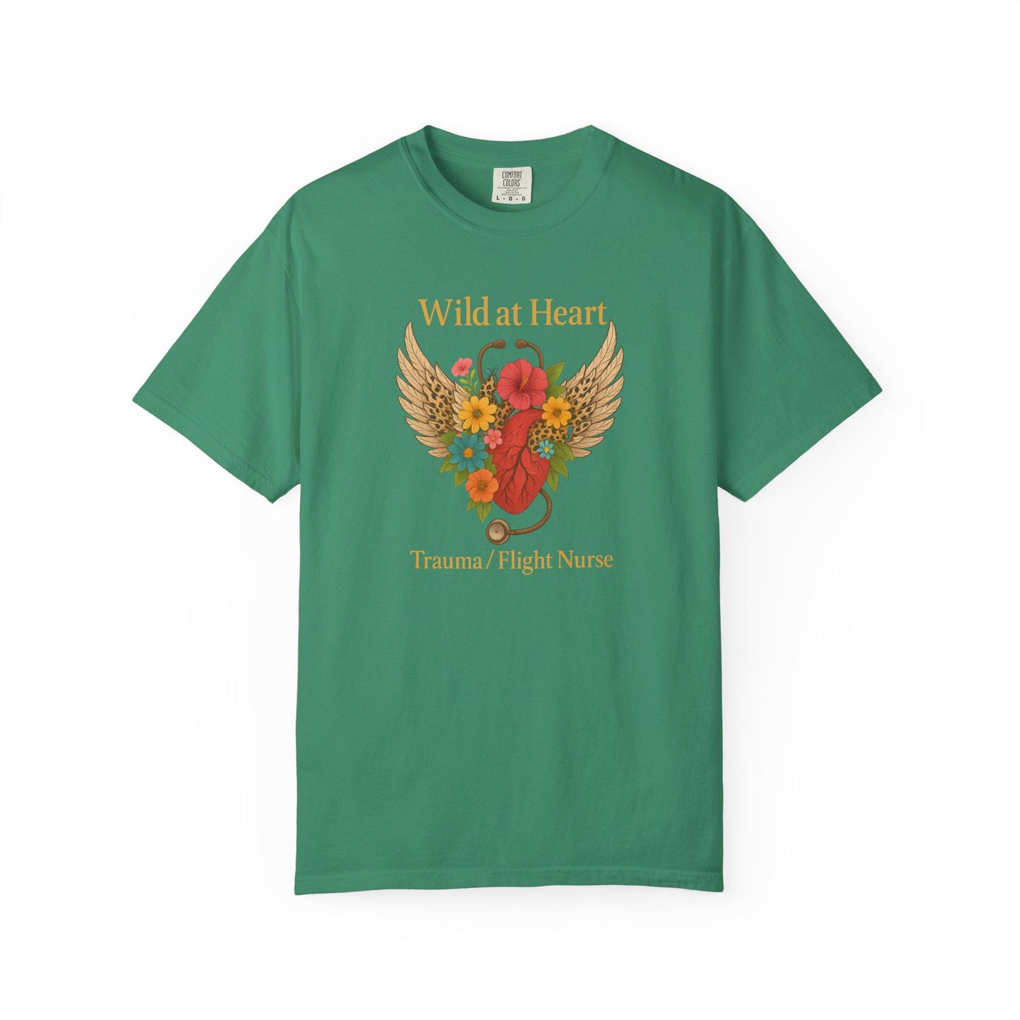 Flight Trauma Nurse T-Shirt, Wild at Heart, Aviation RN Gift