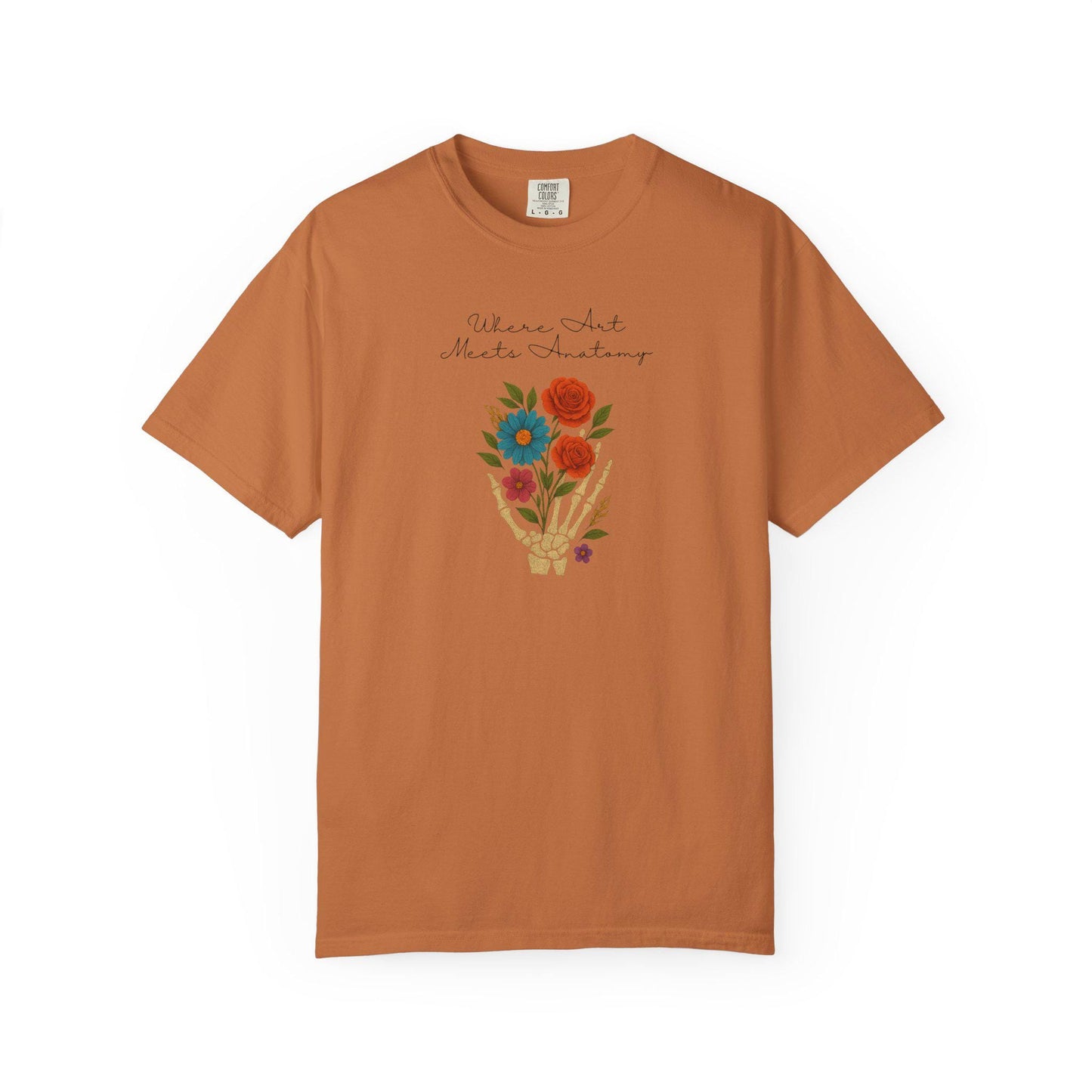 Floral Anatomy T-Shirt, Vintage Style Graphic Tee