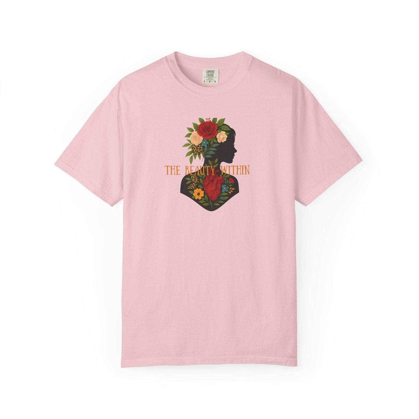 Floral Silhouette Graphic T-Shirt, Unisex Fashion Tee