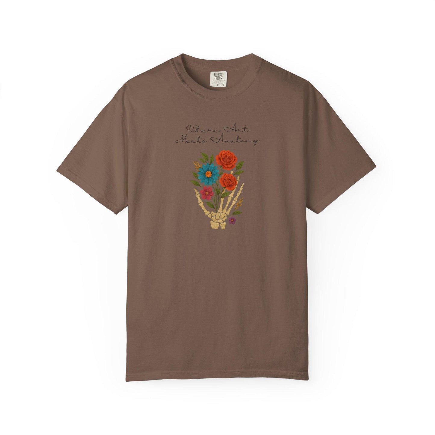 Floral Anatomy T-Shirt, Vintage Style Graphic Tee