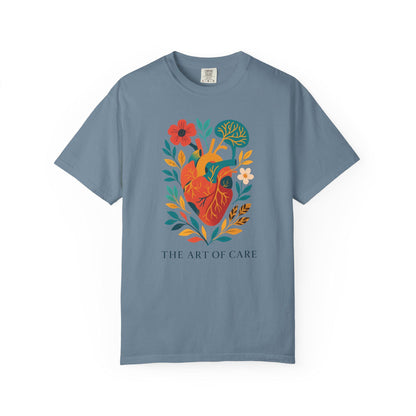 Floral Heart Graphic Tee, Art of Care Design, Unisex T-Shirt