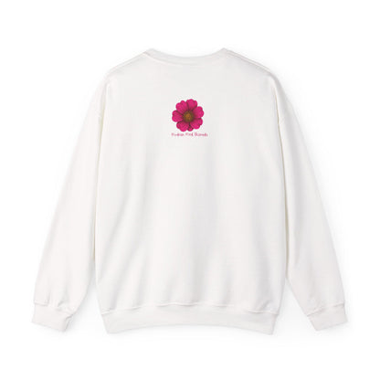 Floral Monogram Crewneck Sweatshirt, Personalized Gift, Casual Wear, Cozy Fashion, Spring Outfit, Birthday Gift