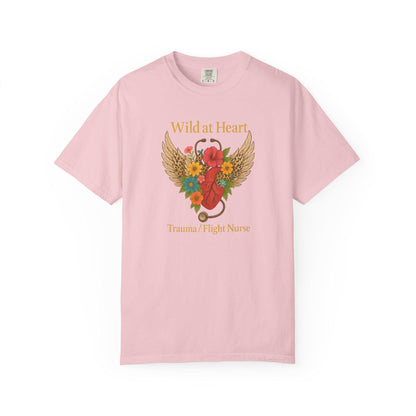 Flight Trauma Nurse T-Shirt, Wild at Heart, Aviation RN Gift