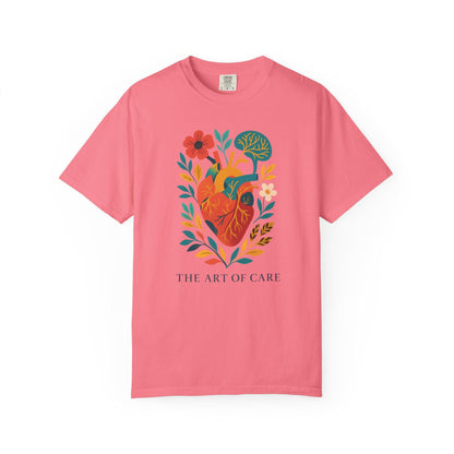 Floral Heart Graphic Tee, Art of Care Design, Unisex T-Shirt