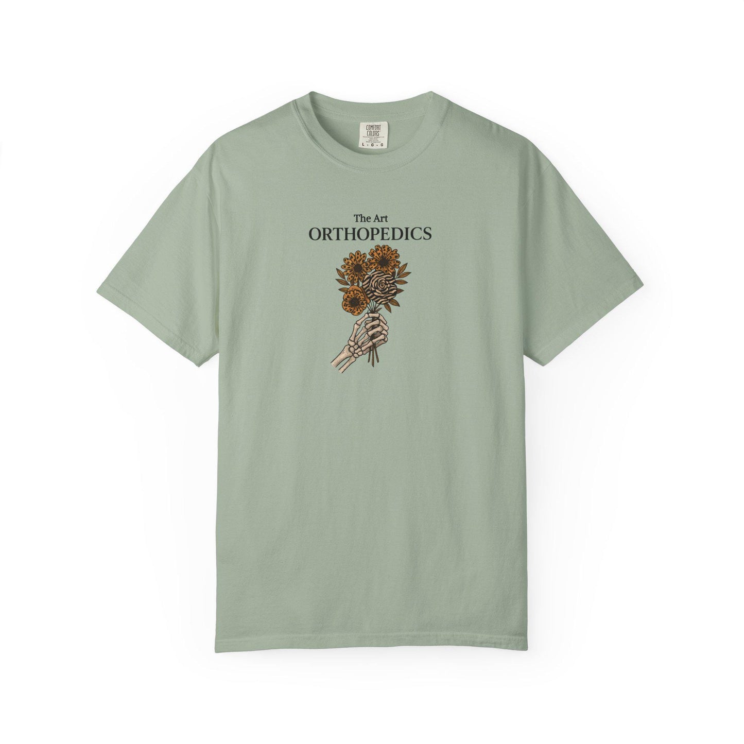 Garment-Dyed T-Shirt, Orthopedics Floral Design, Medical Gift